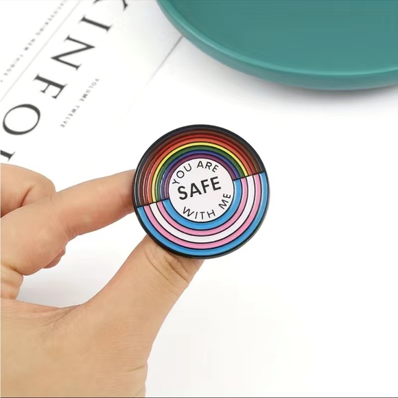 You Are Safe With Me Pin - Picture 3 of 6